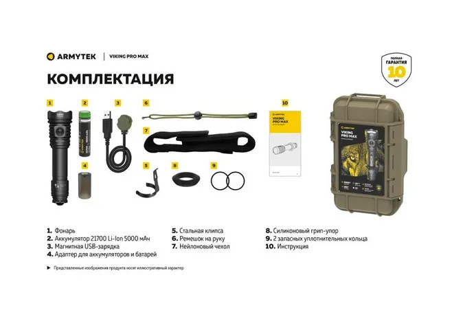 Ліхтар Armytek Viking v4 Pro MAX Фото 3